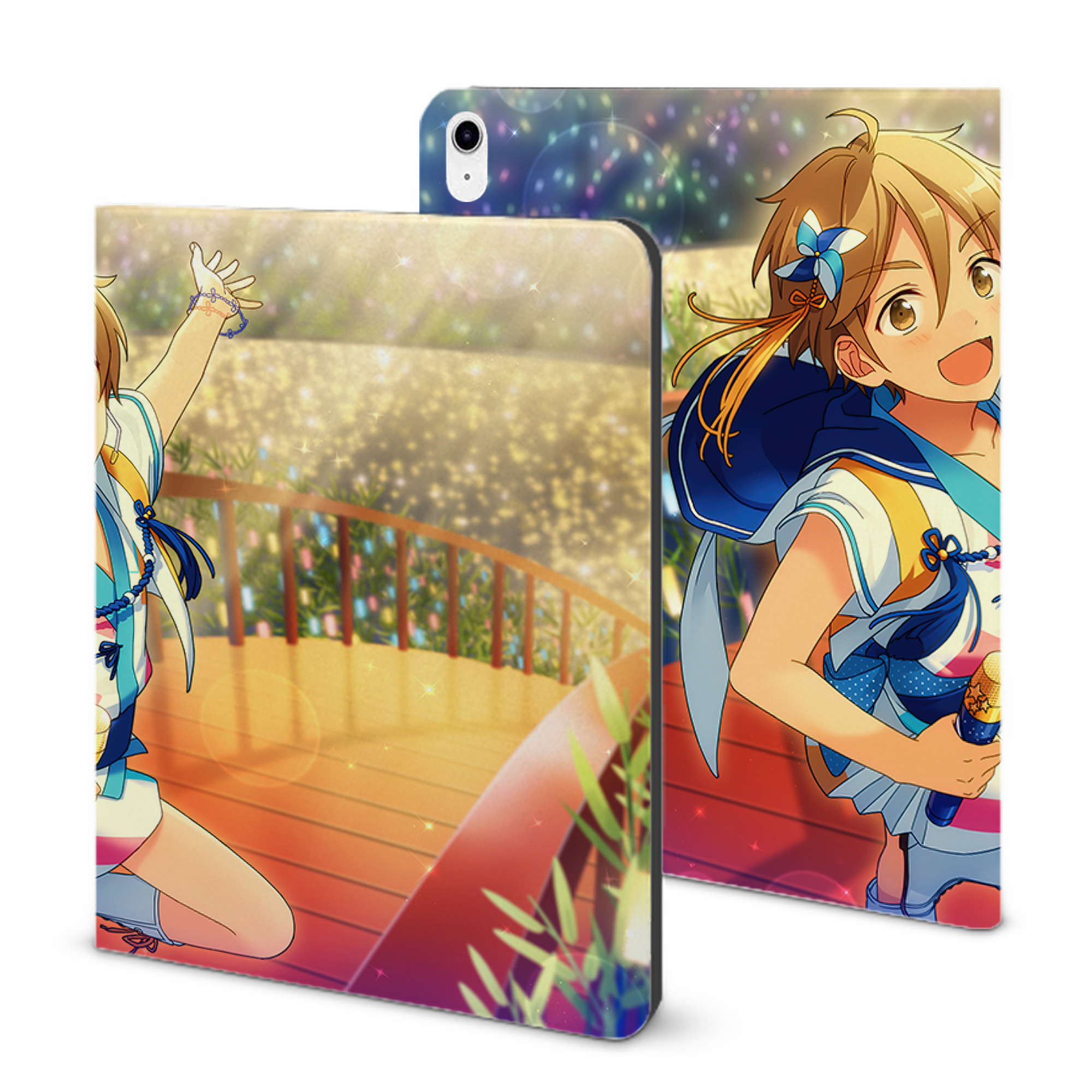 （画像用） あんさんぶるスターズ! Ensemble Stars IPad ケース ブック型 PUレザー TPU 耐衝撃 軽量 薄型 ペン収納なし 全面保護 IPad 各モデル対応